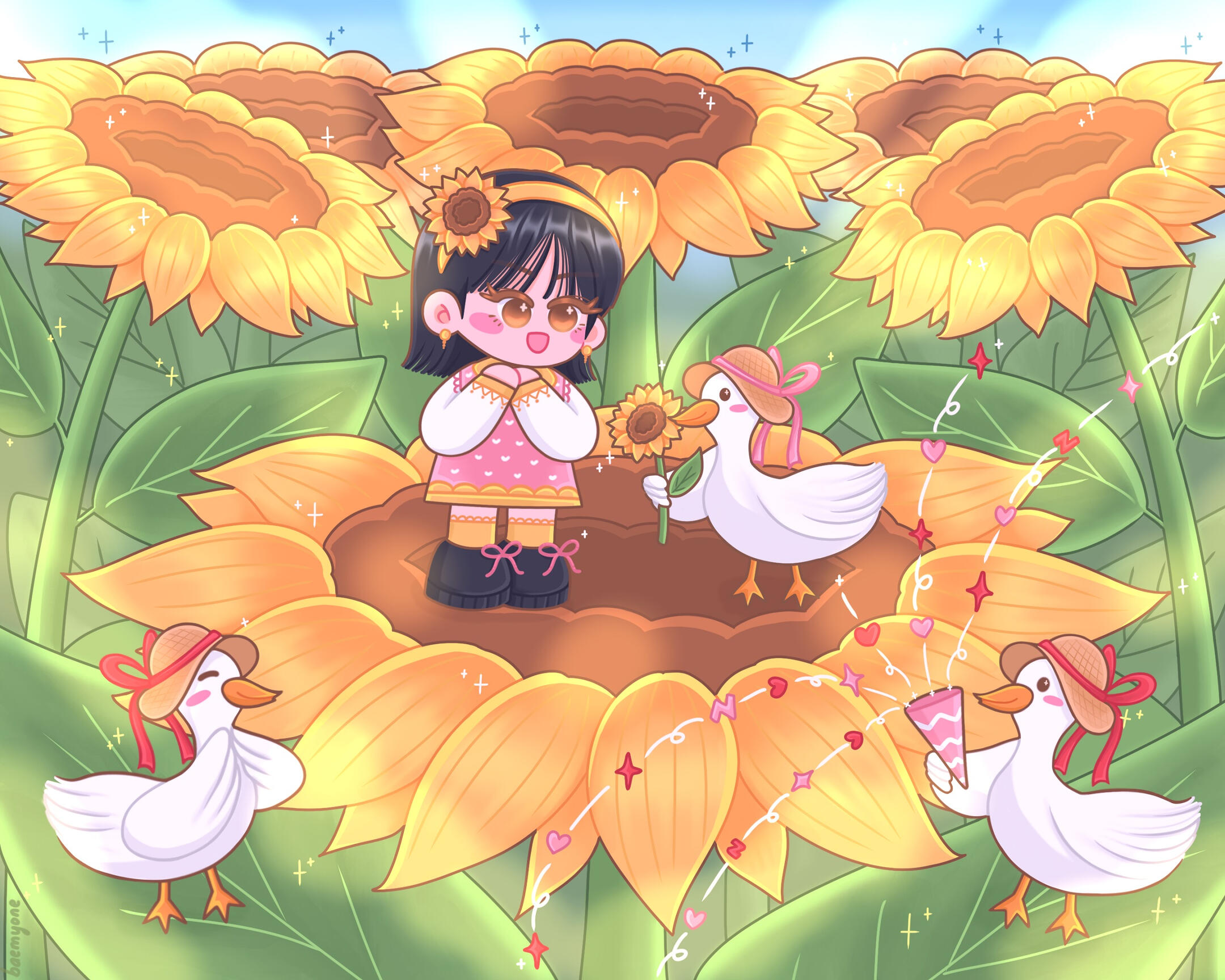 full illustration with background