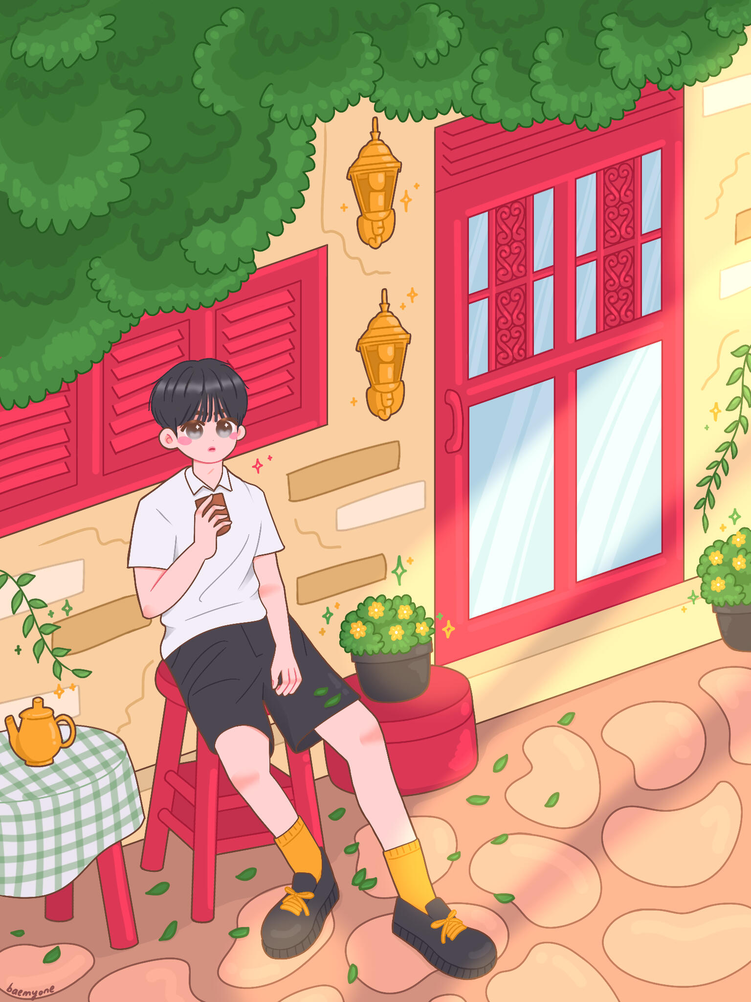 full illustration with background